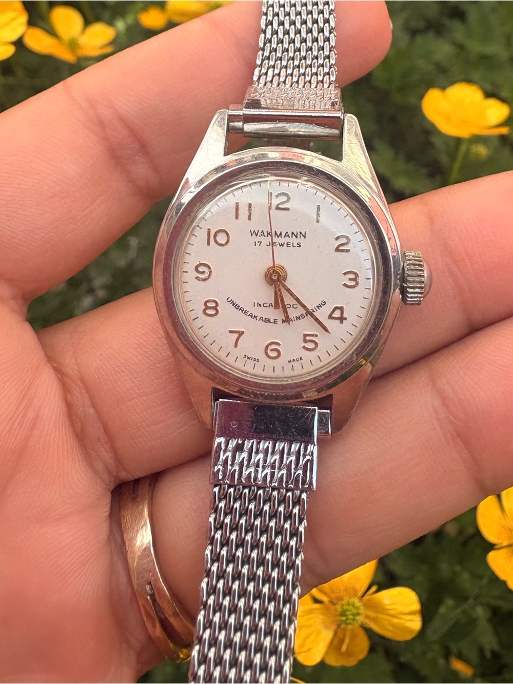 Tiny Wakmann mecánico Incabloc reloj
